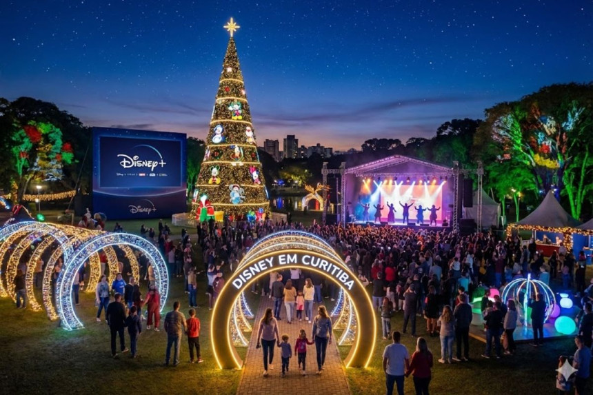 Toda la magia de Disney en Navidad se encuentra presente en Curitiba